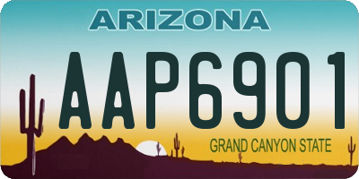 AZ license plate AAP6901