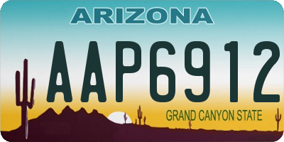 AZ license plate AAP6912