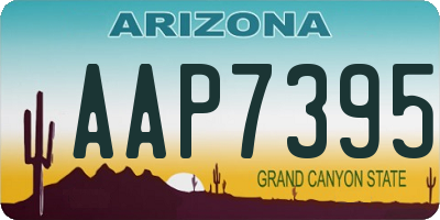 AZ license plate AAP7395