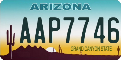 AZ license plate AAP7746
