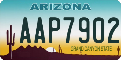 AZ license plate AAP7902