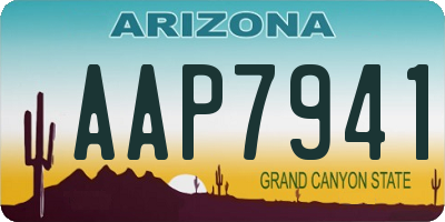 AZ license plate AAP7941