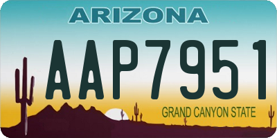AZ license plate AAP7951