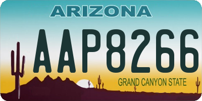 AZ license plate AAP8266