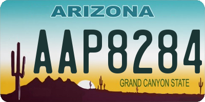 AZ license plate AAP8284