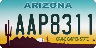 AZ license plate AAP8311