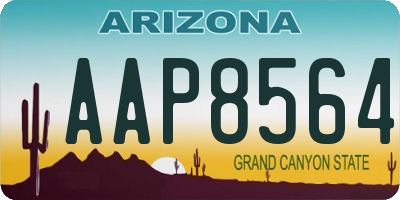 AZ license plate AAP8564