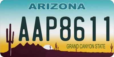 AZ license plate AAP8611