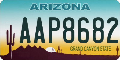 AZ license plate AAP8682