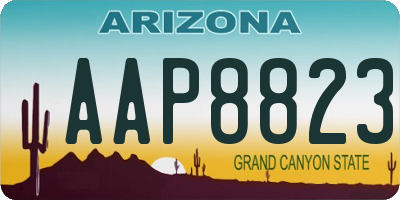 AZ license plate AAP8823