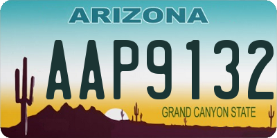 AZ license plate AAP9132