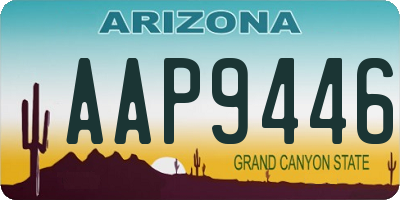 AZ license plate AAP9446