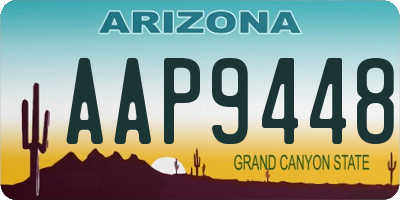 AZ license plate AAP9448