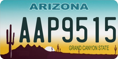 AZ license plate AAP9515