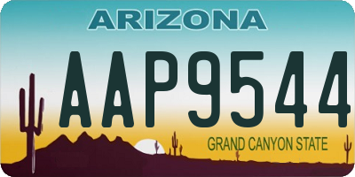 AZ license plate AAP9544