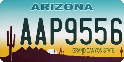 AZ license plate AAP9556