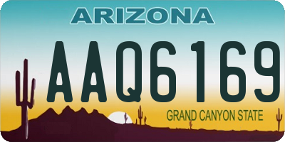 AZ license plate AAQ6169