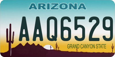 AZ license plate AAQ6529