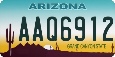 AZ license plate AAQ6912