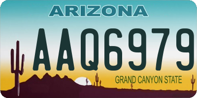 AZ license plate AAQ6979