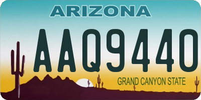 AZ license plate AAQ9440