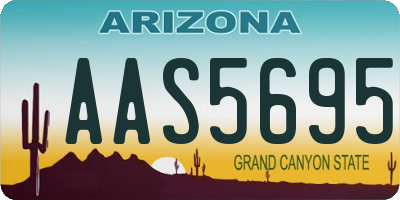 AZ license plate AAS5695