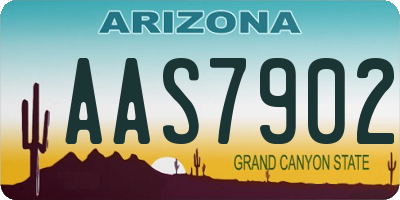 AZ license plate AAS7902