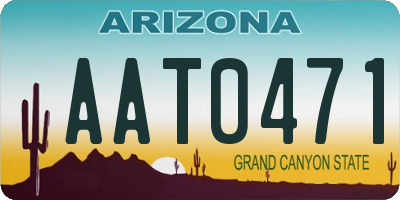 AZ license plate AAT0471