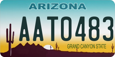 AZ license plate AAT0483