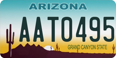 AZ license plate AAT0495