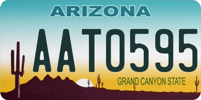 AZ license plate AAT0595