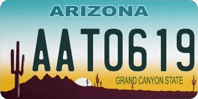 AZ license plate AAT0619