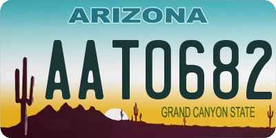 AZ license plate AAT0682