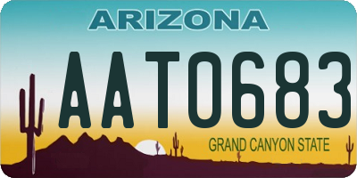 AZ license plate AAT0683