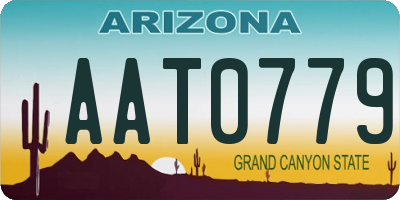 AZ license plate AAT0779