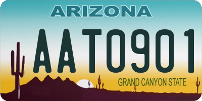 AZ license plate AAT0901