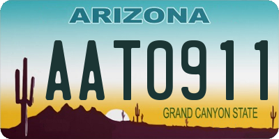 AZ license plate AAT0911
