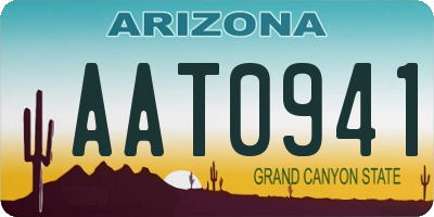 AZ license plate AAT0941