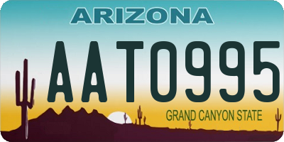 AZ license plate AAT0995