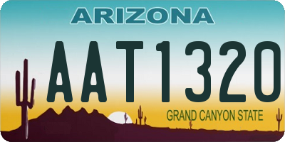 AZ license plate AAT1320