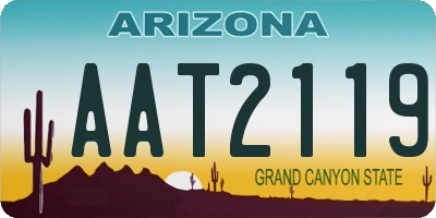 AZ license plate AAT2119