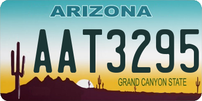 AZ license plate AAT3295
