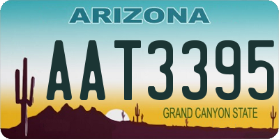 AZ license plate AAT3395