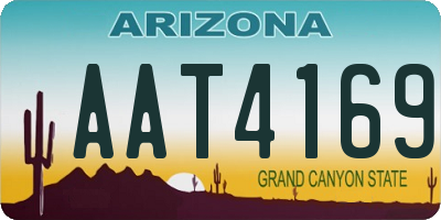 AZ license plate AAT4169