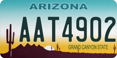 AZ license plate AAT4902