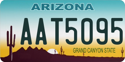 AZ license plate AAT5095
