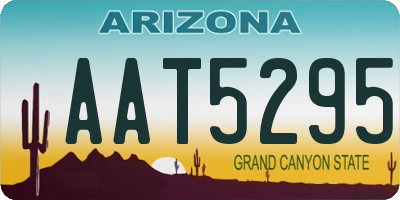 AZ license plate AAT5295