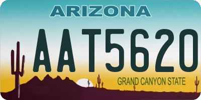AZ license plate AAT5620