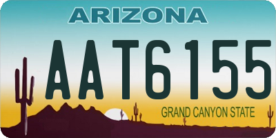 AZ license plate AAT6155