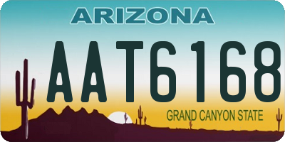 AZ license plate AAT6168